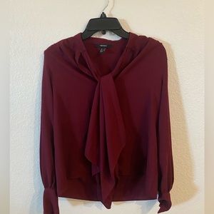 Forever 21, Maroon Long-Sleeve Top